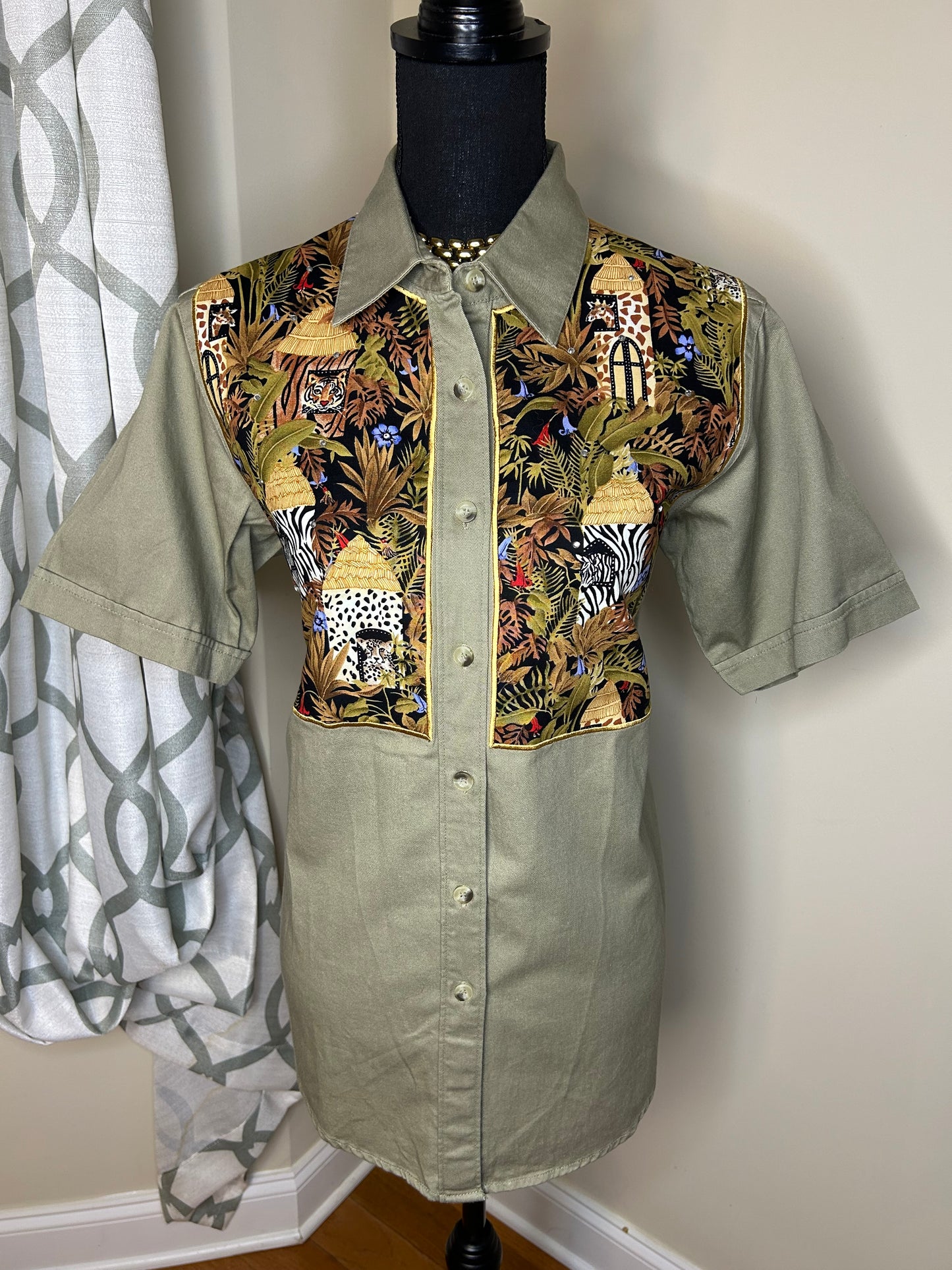 Quaker Factory "Animal Kingdom" Button Down Shirt