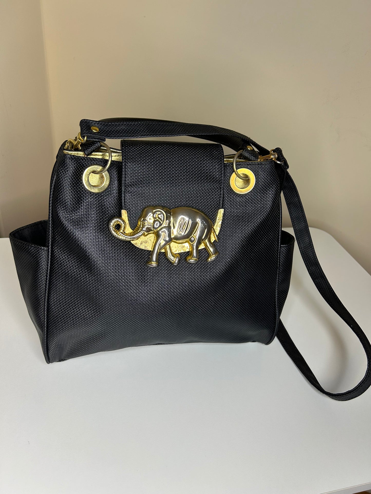 Tango Elephant Embossed Handbag