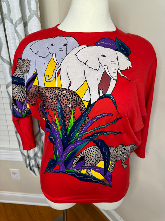 Ja'Mar Collection Animal Kingdom Bejeweled Shirt