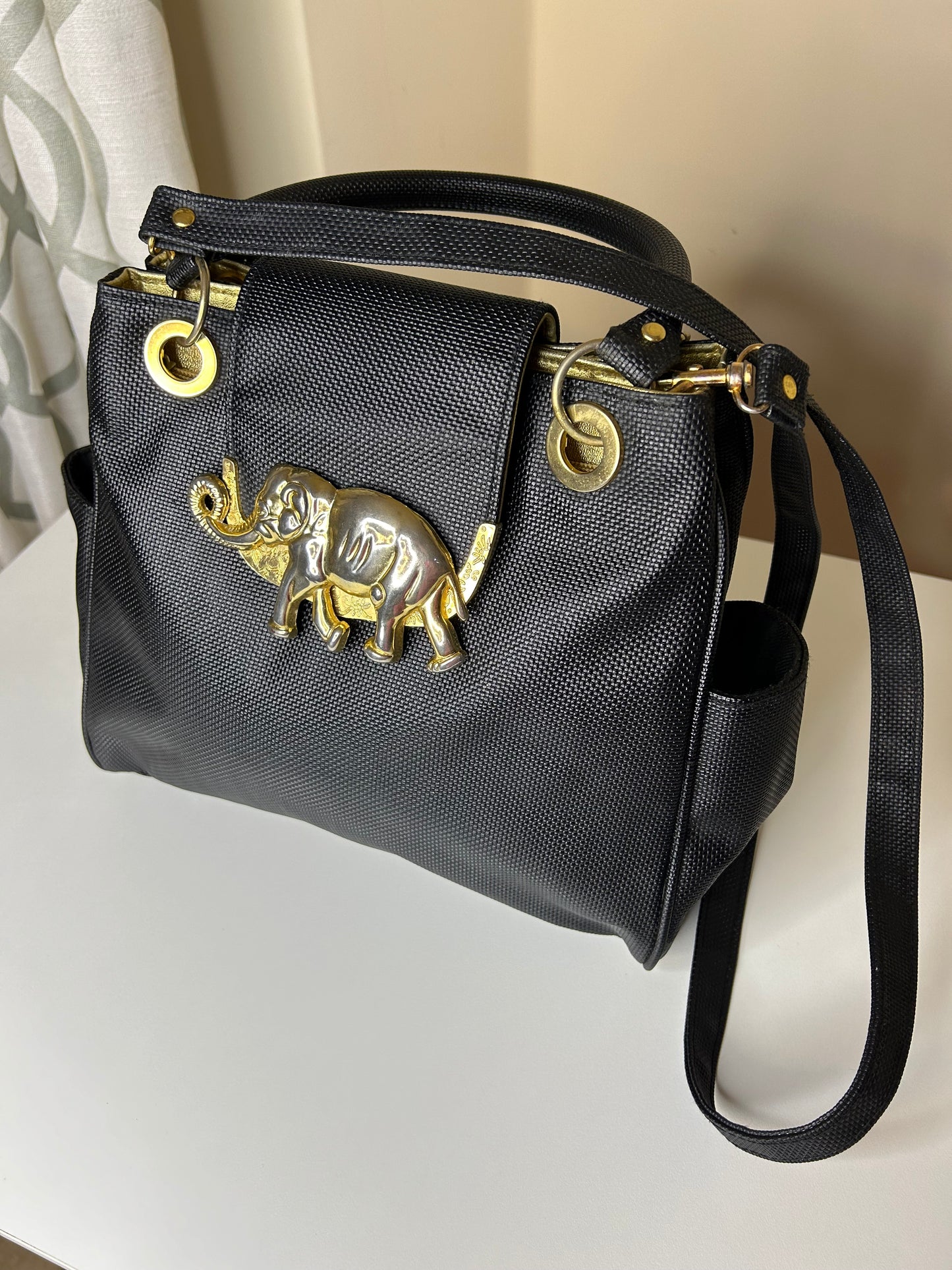 Tango Elephant Embossed Handbag