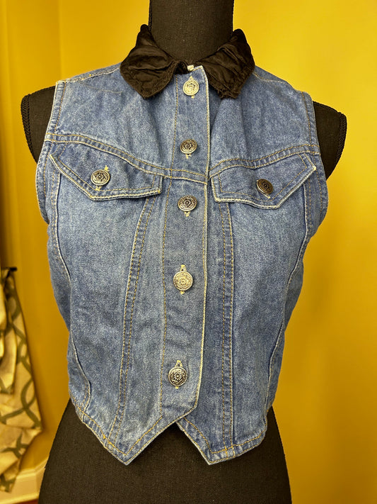 Vintage Speed Limit Denim Vest