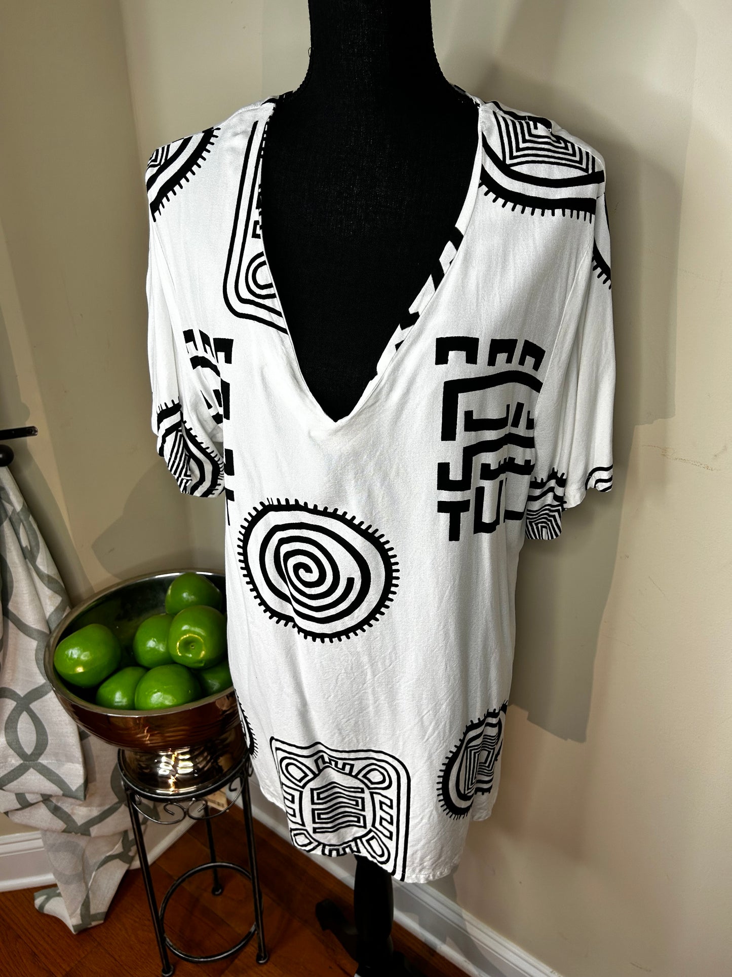 Ashro Ethnic Print Shirt