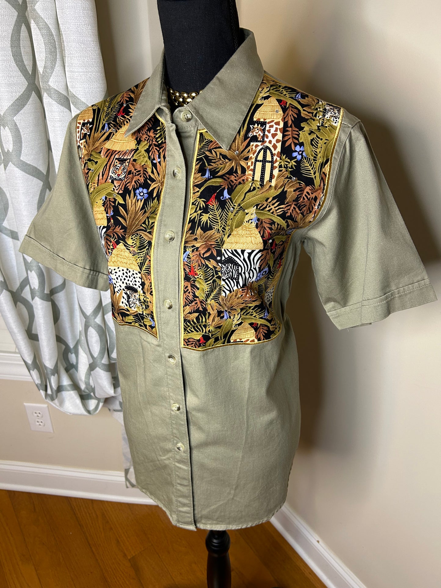 Quaker Factory "Animal Kingdom" Button Down Shirt