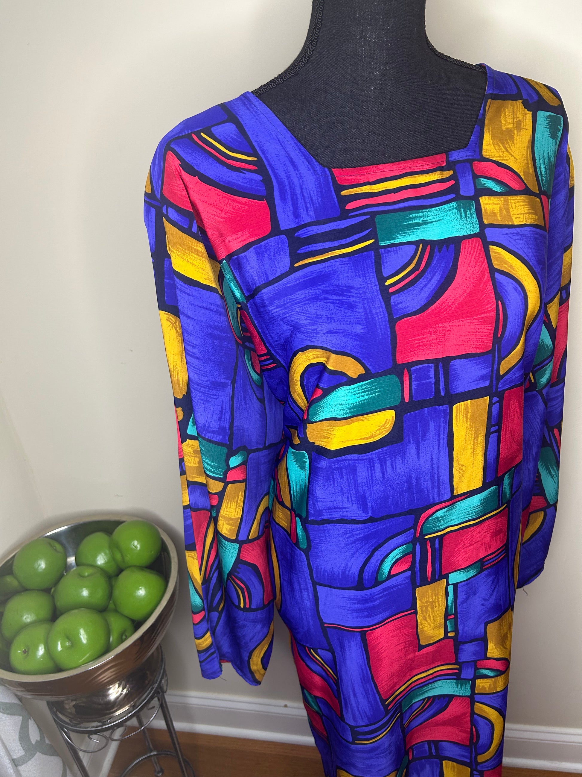 Anthony Mark Hankins Vintage Multicolor Dress Thrift D Vintage Clothing