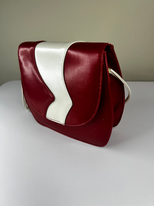 Red and White Purse