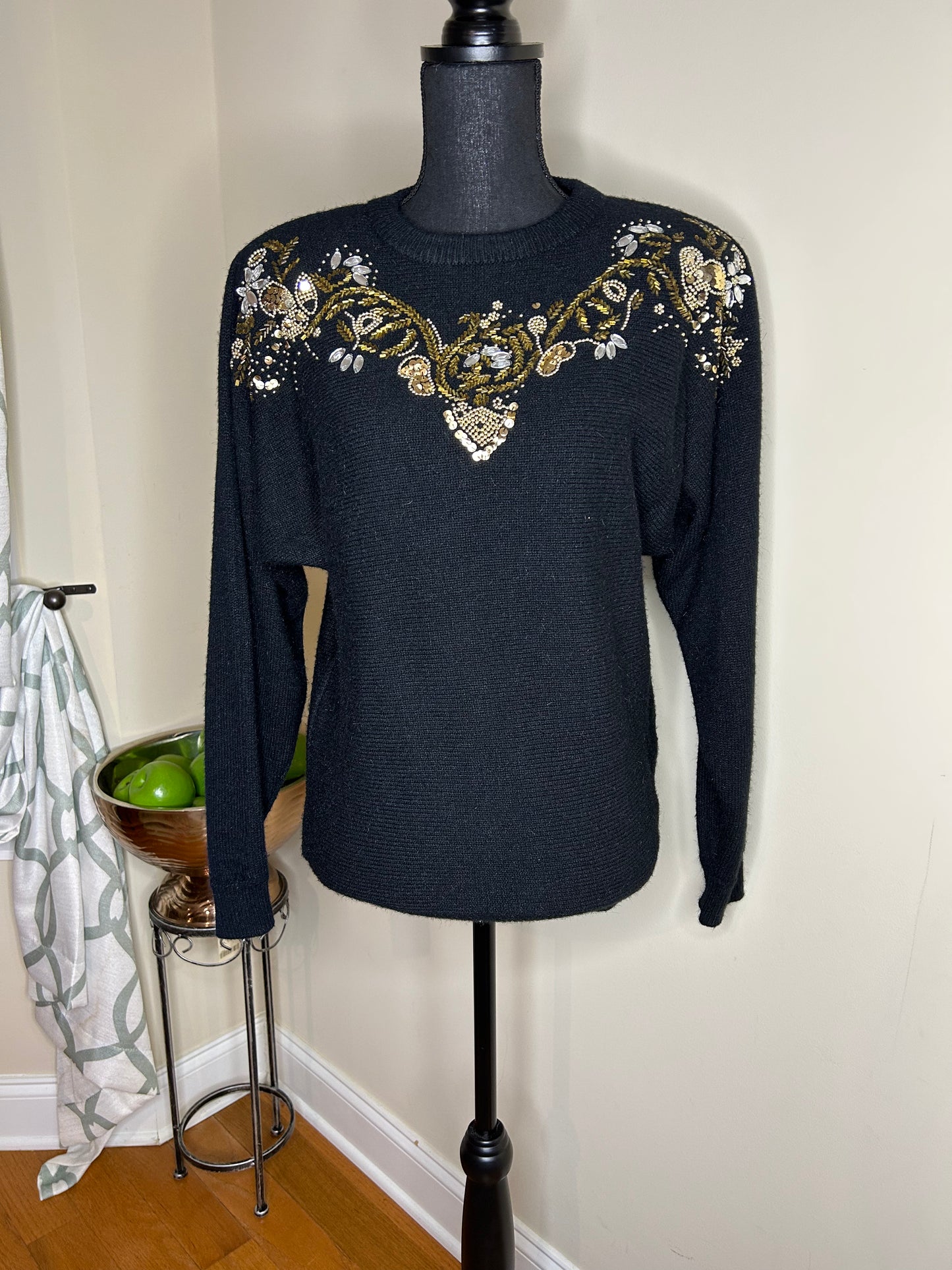 Beaded Sequin and Jeweled Sweater